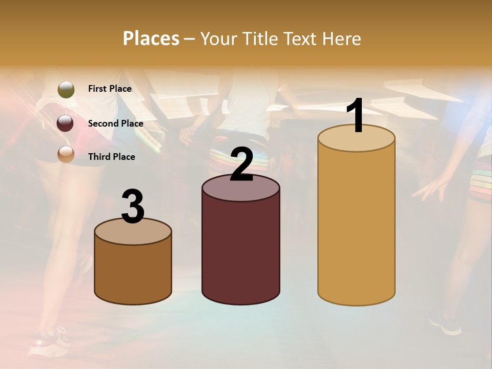 A Group Of People Walking Down A Street At Night PowerPoint Template