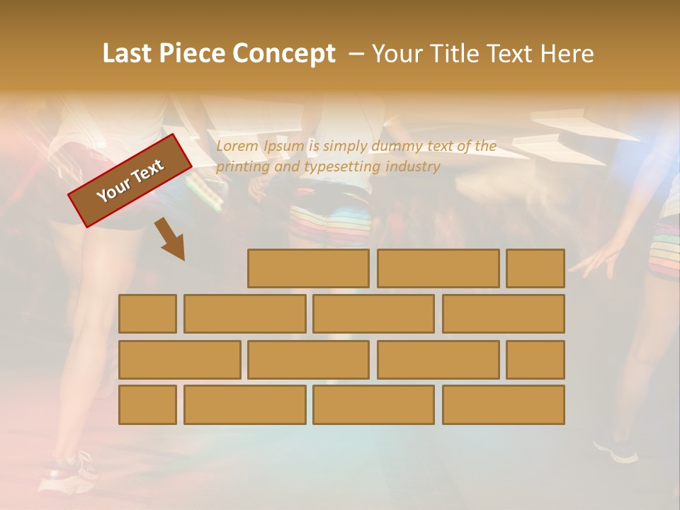 A Group Of People Walking Down A Street At Night PowerPoint Template