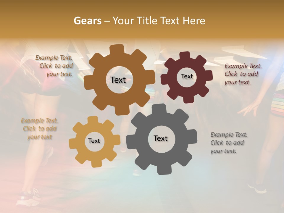 A Group Of People Walking Down A Street At Night PowerPoint Template