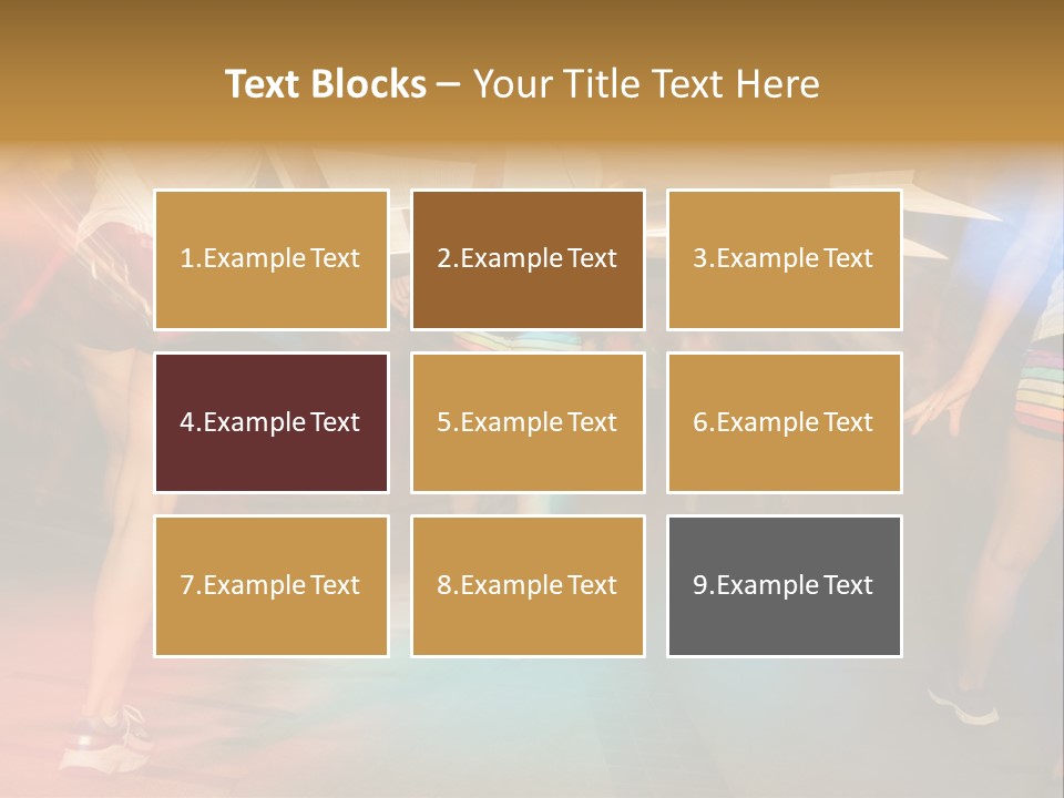 A Group Of People Walking Down A Street At Night PowerPoint Template