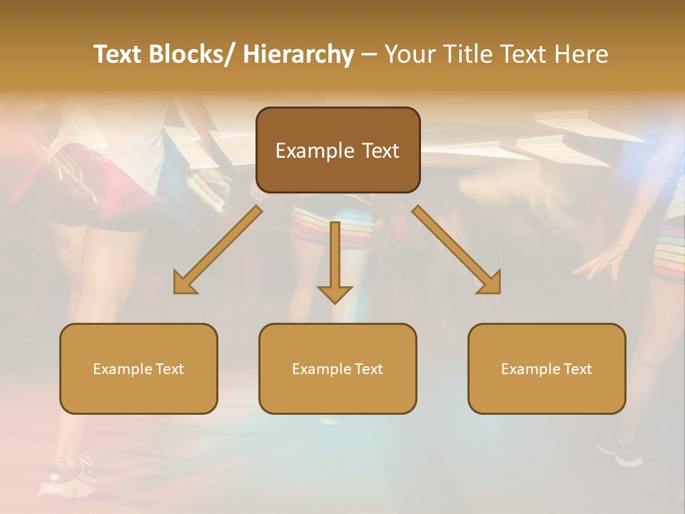 A Group Of People Walking Down A Street At Night PowerPoint Template