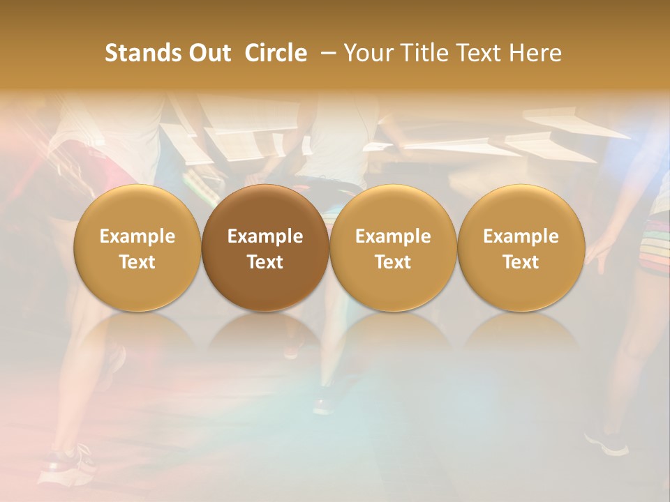 A Group Of People Walking Down A Street At Night PowerPoint Template