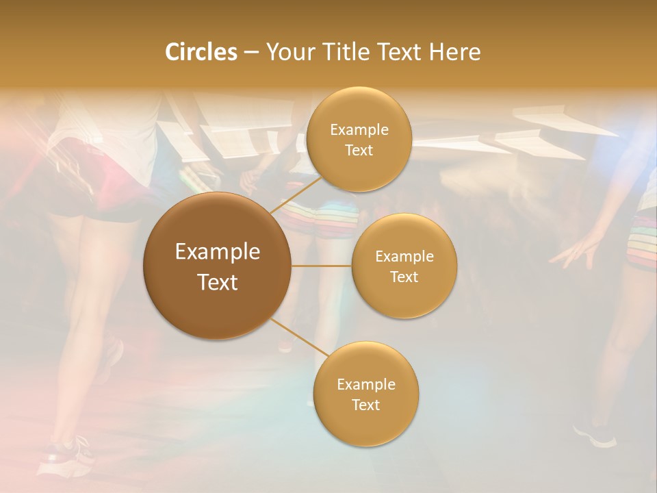 A Group Of People Walking Down A Street At Night PowerPoint Template