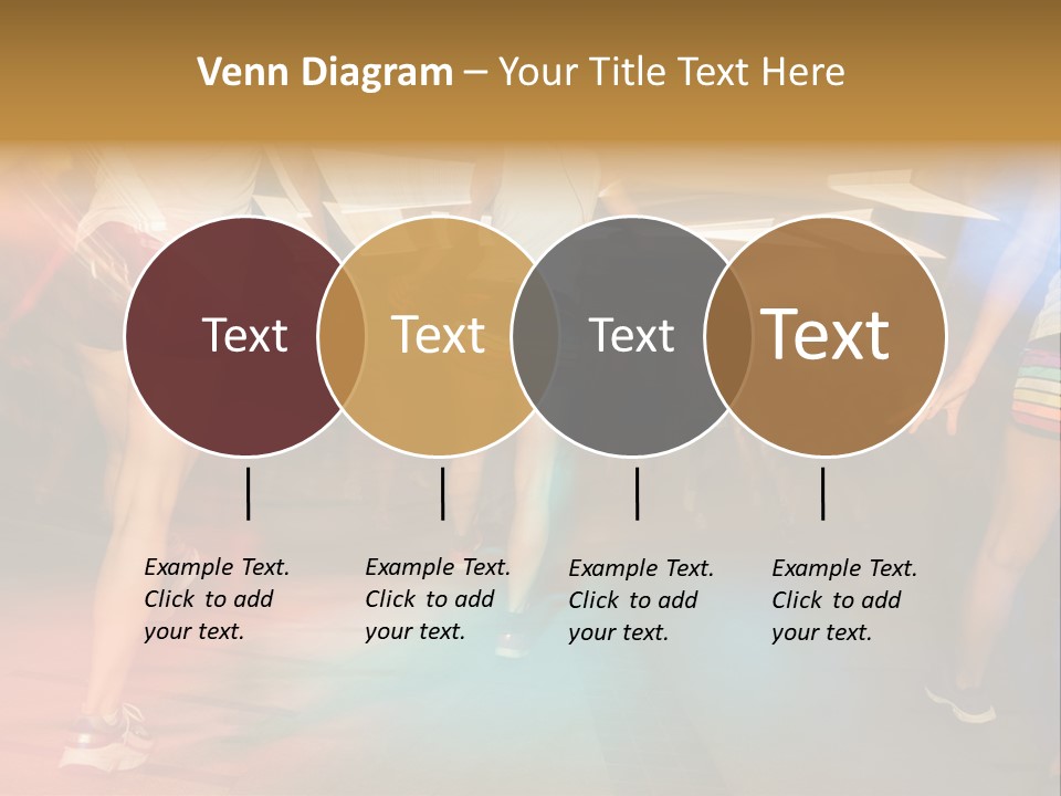 A Group Of People Walking Down A Street At Night PowerPoint Template