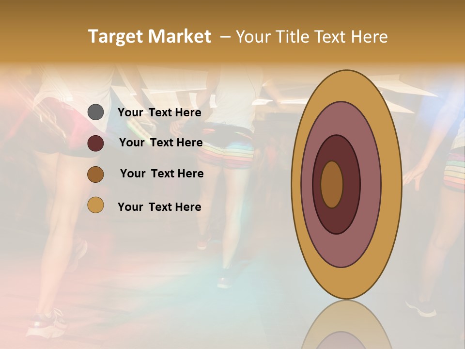 A Group Of People Walking Down A Street At Night PowerPoint Template