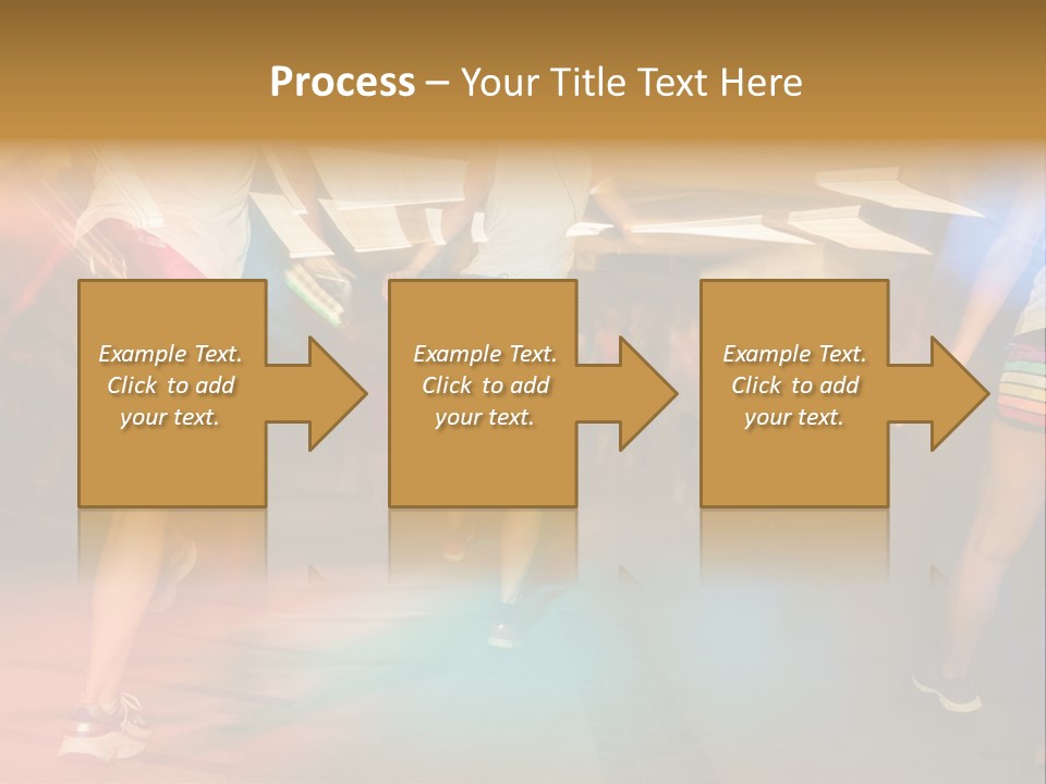A Group Of People Walking Down A Street At Night PowerPoint Template
