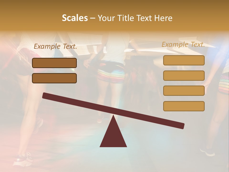 A Group Of People Walking Down A Street At Night PowerPoint Template