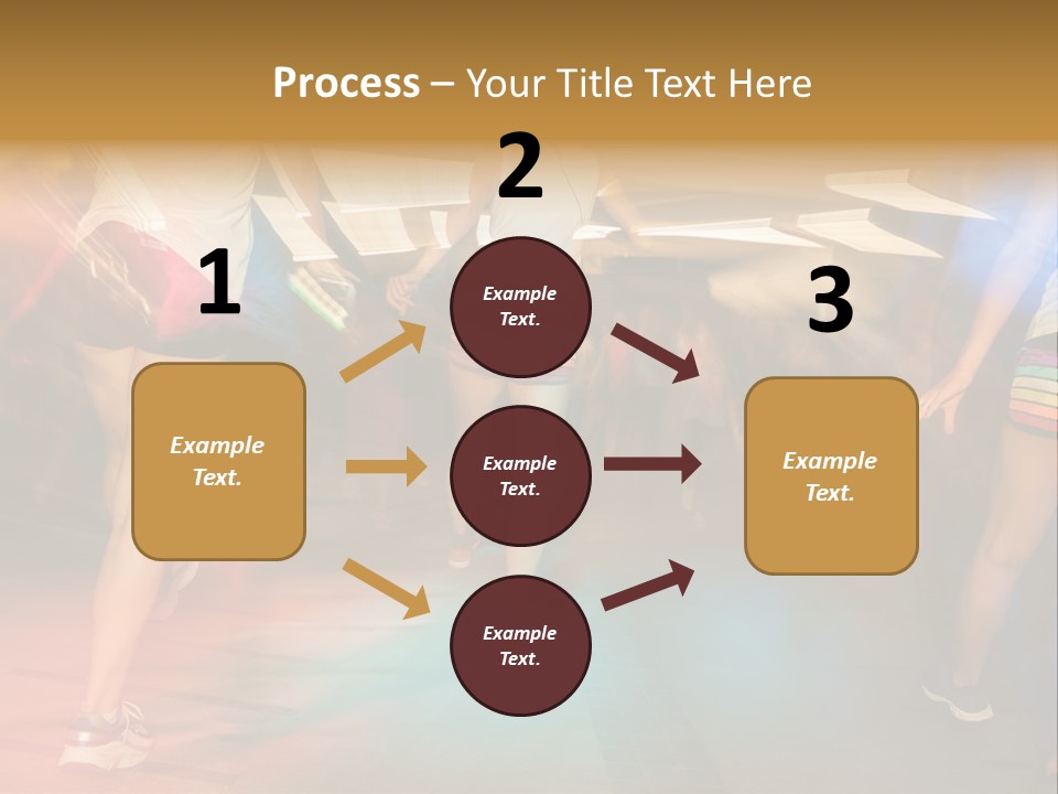 A Group Of People Walking Down A Street At Night PowerPoint Template