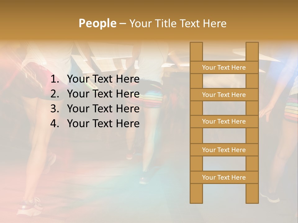 A Group Of People Walking Down A Street At Night PowerPoint Template