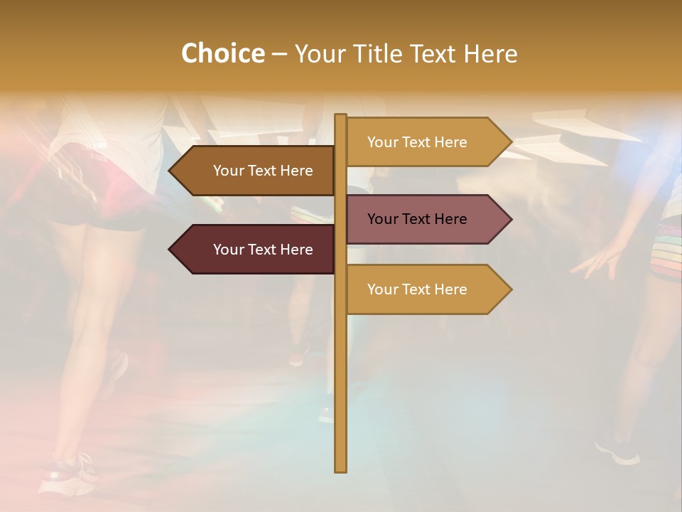 A Group Of People Walking Down A Street At Night PowerPoint Template