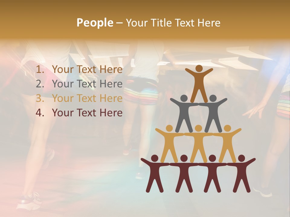 A Group Of People Walking Down A Street At Night PowerPoint Template