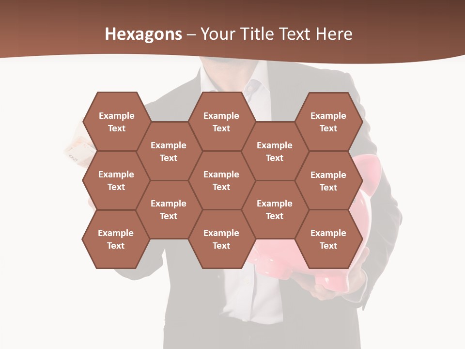 A Man In A Suit Holding A Piggy Bank PowerPoint Template