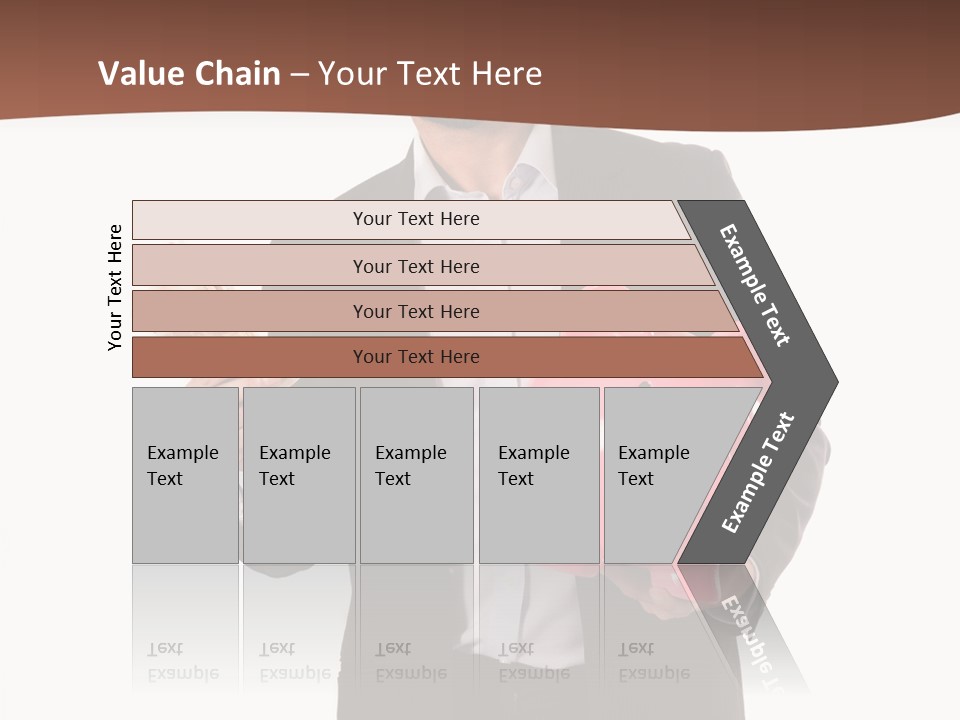 A Man In A Suit Holding A Piggy Bank PowerPoint Template