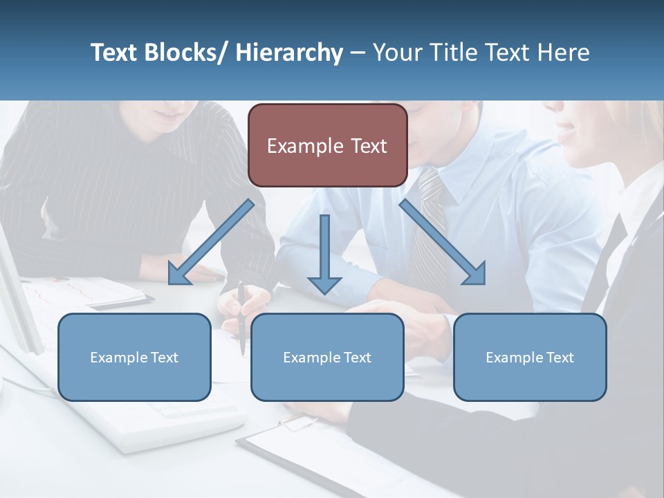 A Group Of People Sitting Around A Table With A Laptop PowerPoint Template
