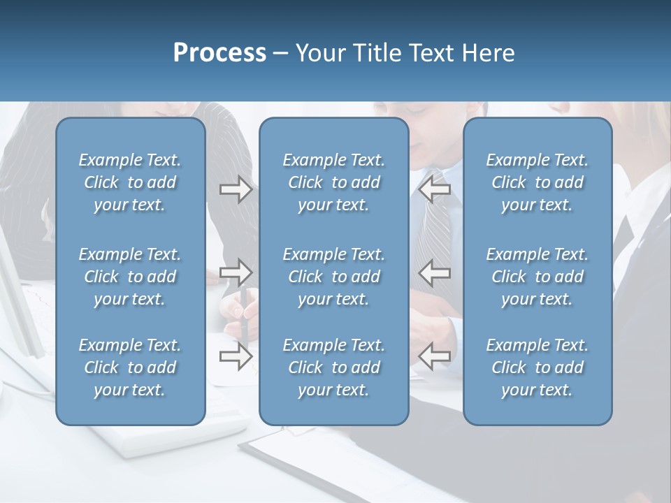 A Group Of People Sitting Around A Table With A Laptop PowerPoint Template