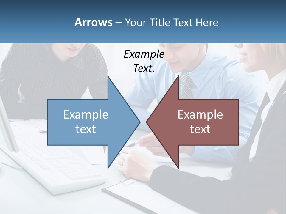 A Group Of People Sitting Around A Table With A Laptop PowerPoint Template