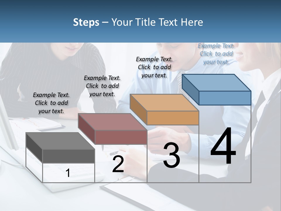 A Group Of People Sitting Around A Table With A Laptop PowerPoint Template