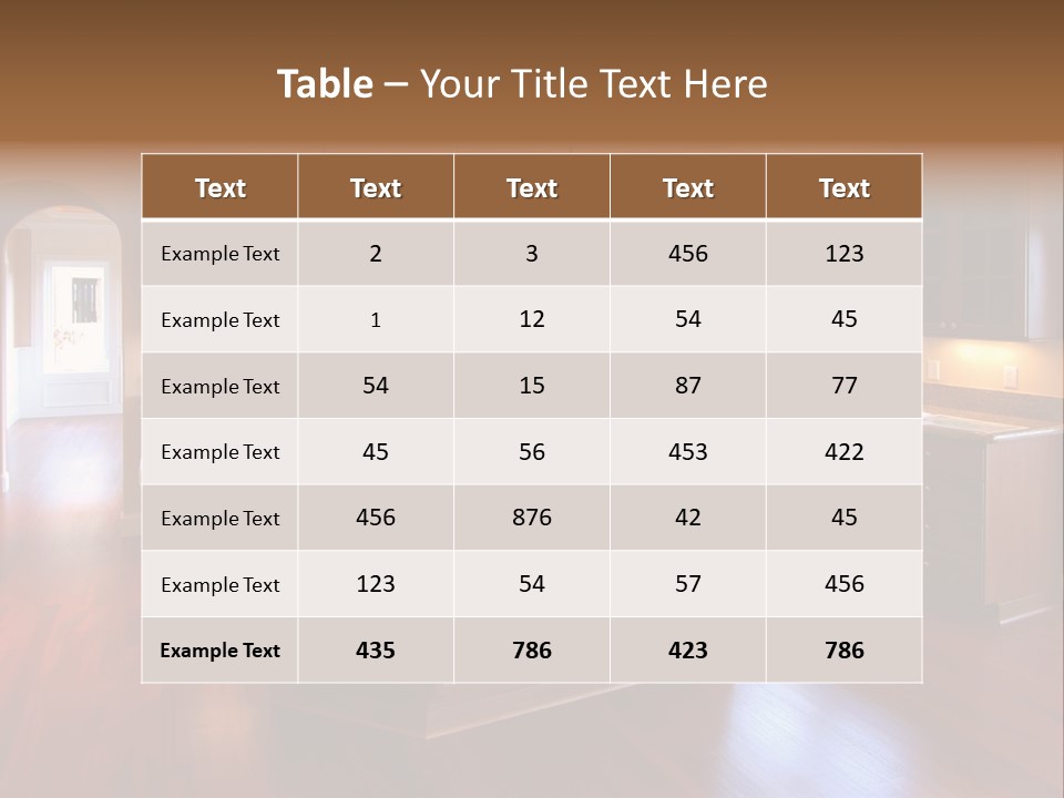 A Large Kitchen With A Center Island In The Middle Of The Room PowerPoint Template