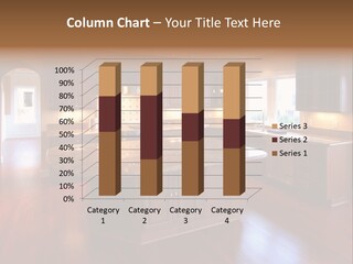 A Large Kitchen With A Center Island In The Middle Of The Room PowerPoint Template