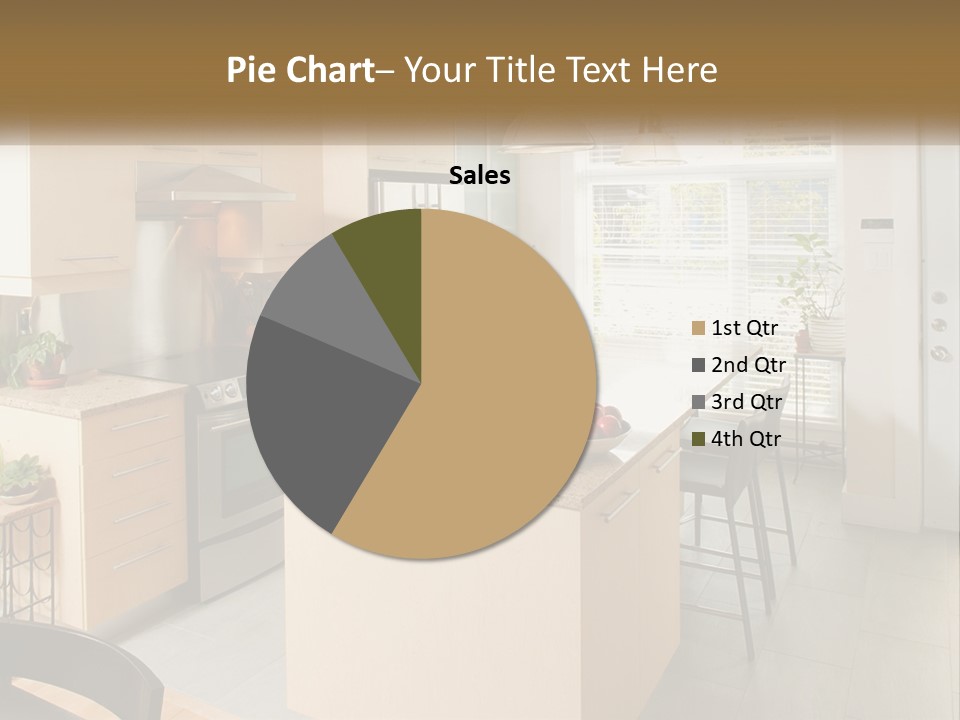 A Kitchen With A Stove Top Oven Sitting Inside Of It PowerPoint Template