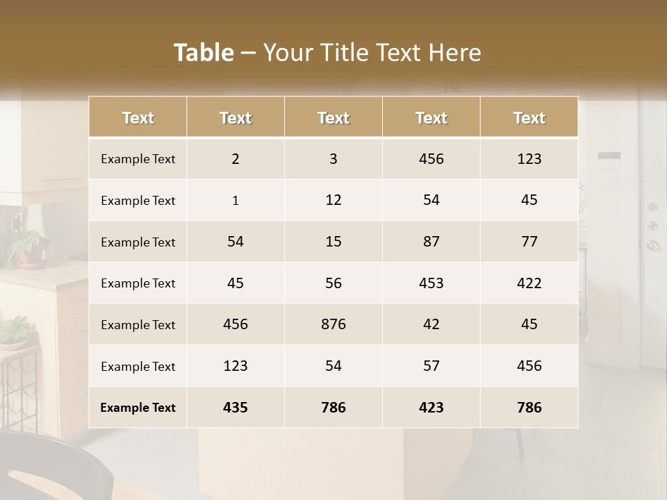 A Kitchen With A Stove Top Oven Sitting Inside Of It PowerPoint Template