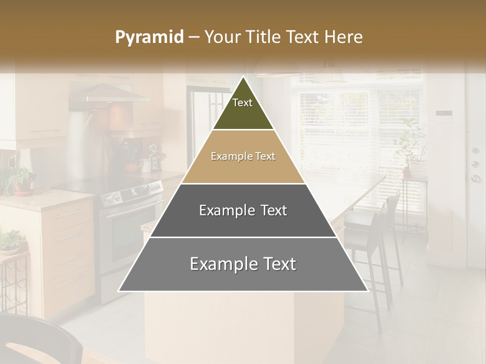 A Kitchen With A Stove Top Oven Sitting Inside Of It PowerPoint Template