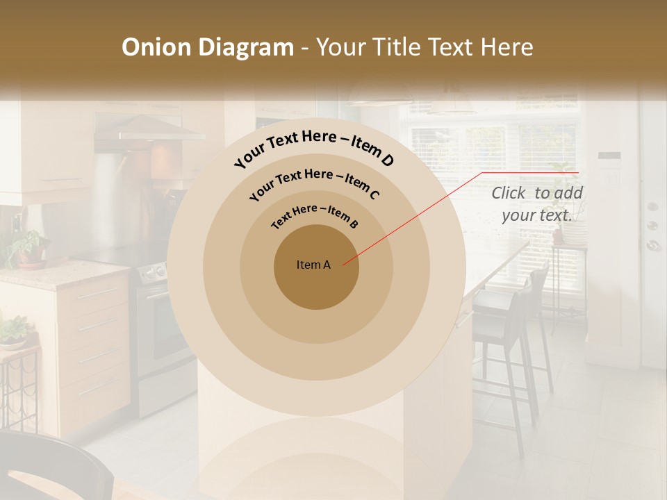 A Kitchen With A Stove Top Oven Sitting Inside Of It PowerPoint Template