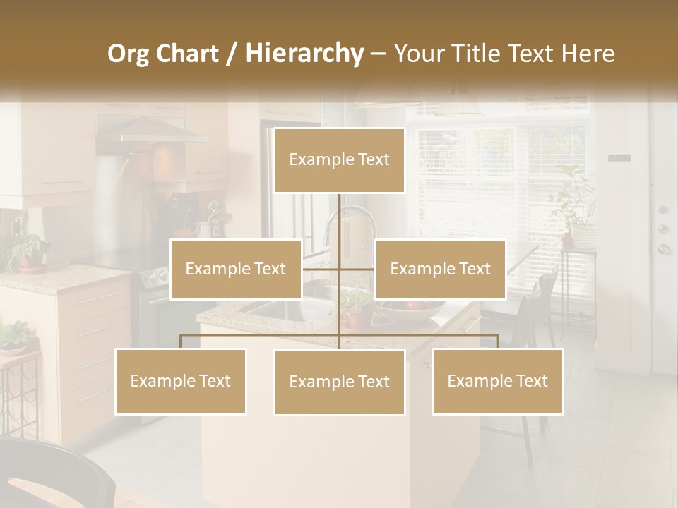A Kitchen With A Stove Top Oven Sitting Inside Of It PowerPoint Template