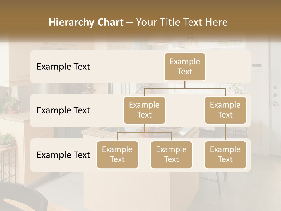 A Kitchen With A Stove Top Oven Sitting Inside Of It PowerPoint Template