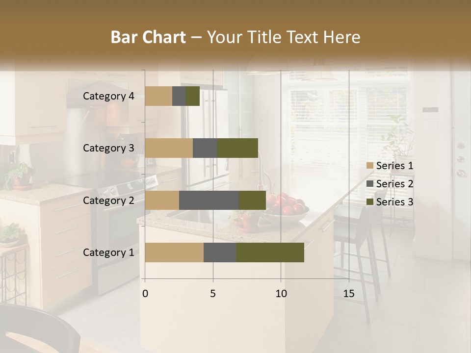 A Kitchen With A Stove Top Oven Sitting Inside Of It PowerPoint Template