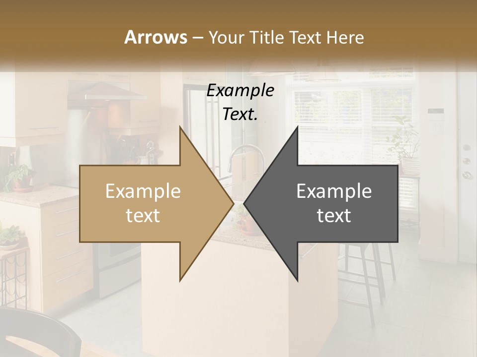 A Kitchen With A Stove Top Oven Sitting Inside Of It PowerPoint Template