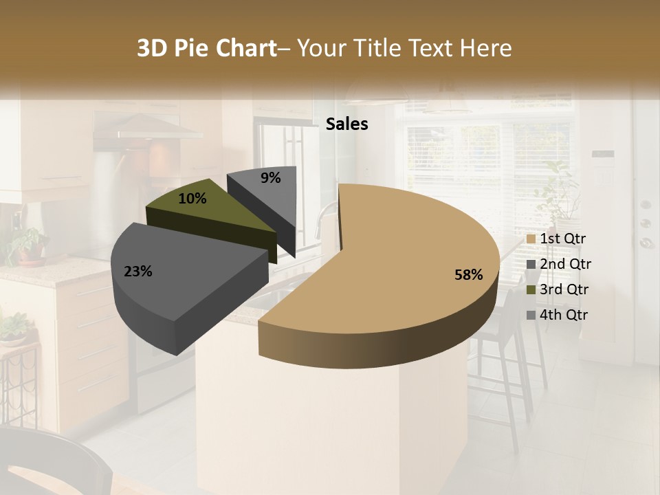 A Kitchen With A Stove Top Oven Sitting Inside Of It PowerPoint Template