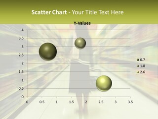 A Woman Is Walking Down A Grocery Aisle PowerPoint Template