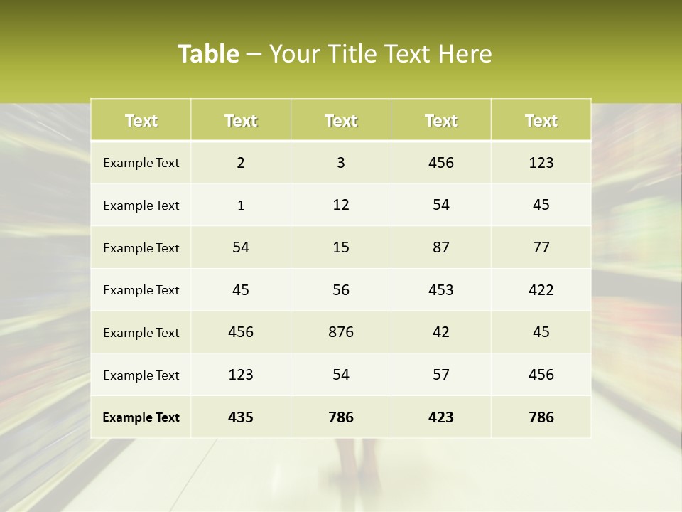 A Woman Is Walking Down A Grocery Aisle PowerPoint Template