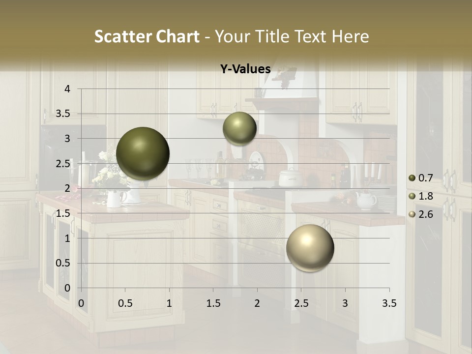 A Kitchen Filled With Lots Of Wooden Cabinets PowerPoint Template