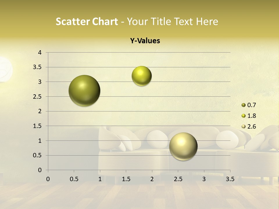A Room With A Couch And A Lamp On The Wall PowerPoint Template