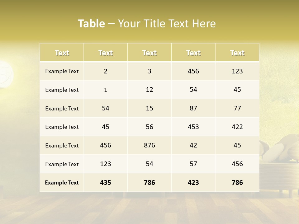 A Room With A Couch And A Lamp On The Wall PowerPoint Template