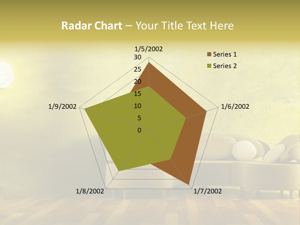 A Room With A Couch And A Lamp On The Wall PowerPoint Template