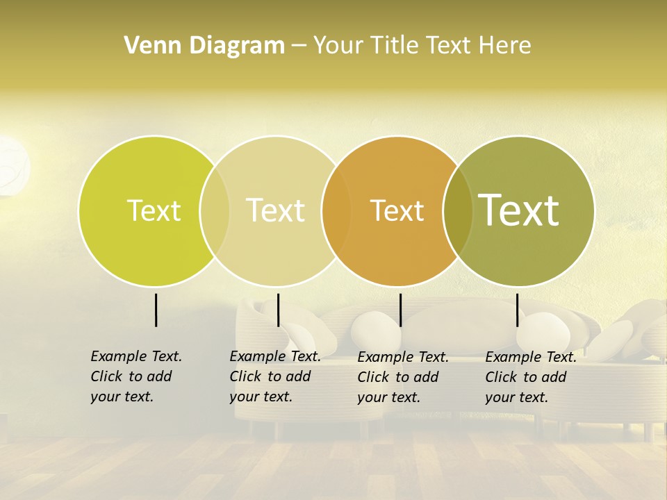 A Room With A Couch And A Lamp On The Wall PowerPoint Template