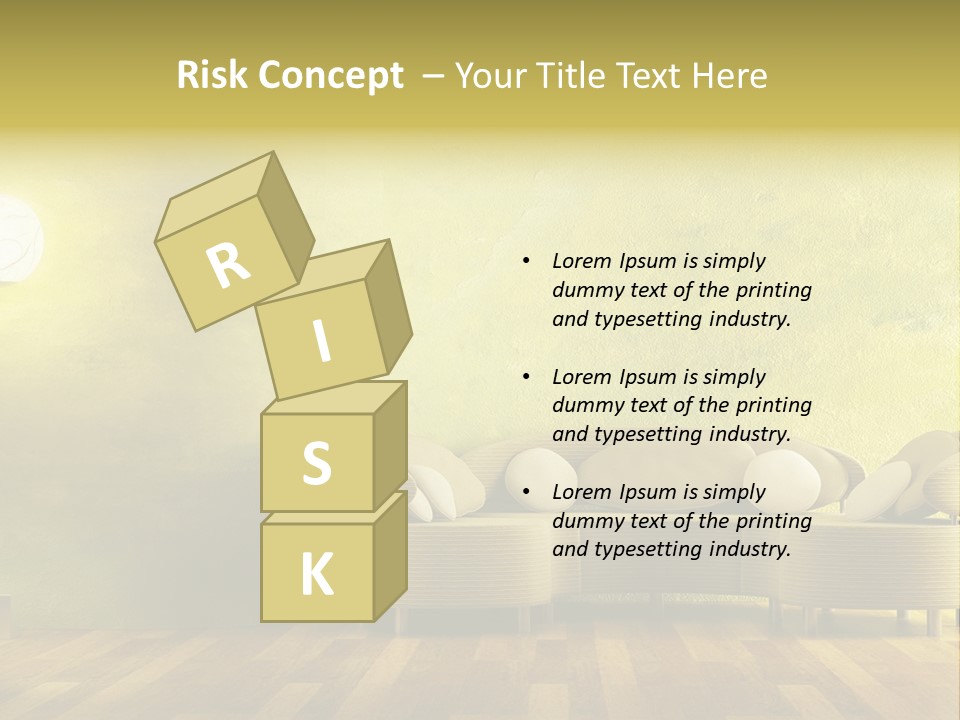 A Room With A Couch And A Lamp On The Wall PowerPoint Template