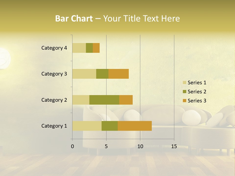 A Room With A Couch And A Lamp On The Wall PowerPoint Template