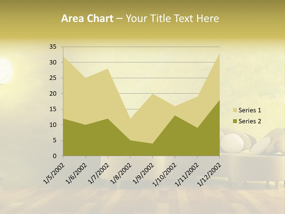 A Room With A Couch And A Lamp On The Wall PowerPoint Template