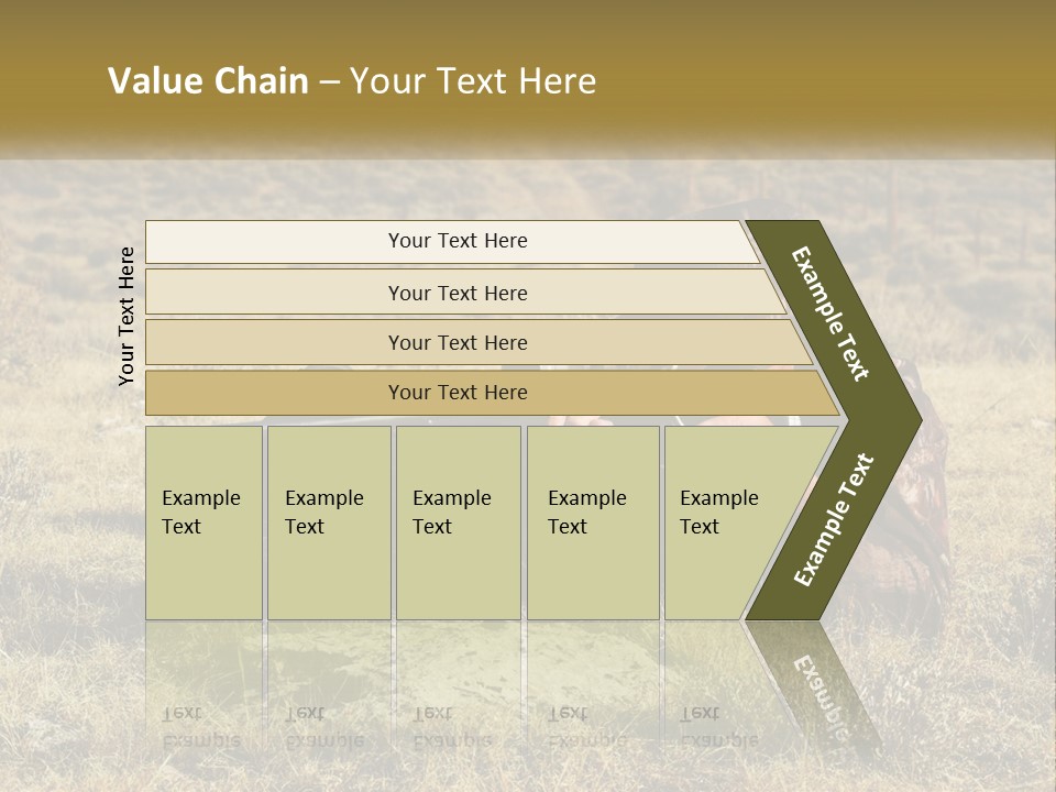 A Man With A Rifle In A Field PowerPoint Template