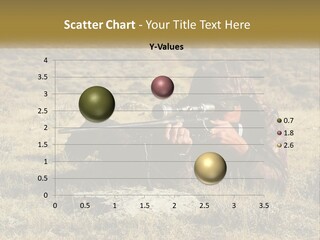 A Man With A Rifle In A Field PowerPoint Template