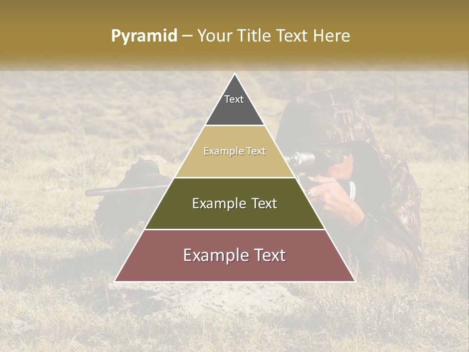 A Man With A Rifle In A Field PowerPoint Template