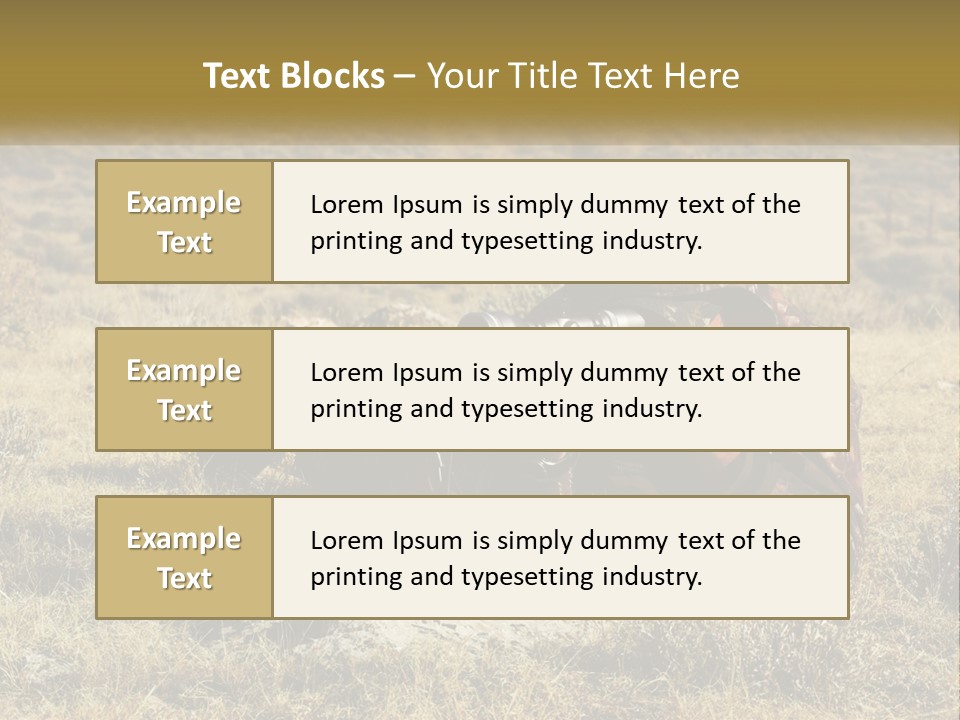 A Man With A Rifle In A Field PowerPoint Template