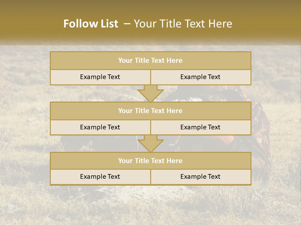 A Man With A Rifle In A Field PowerPoint Template