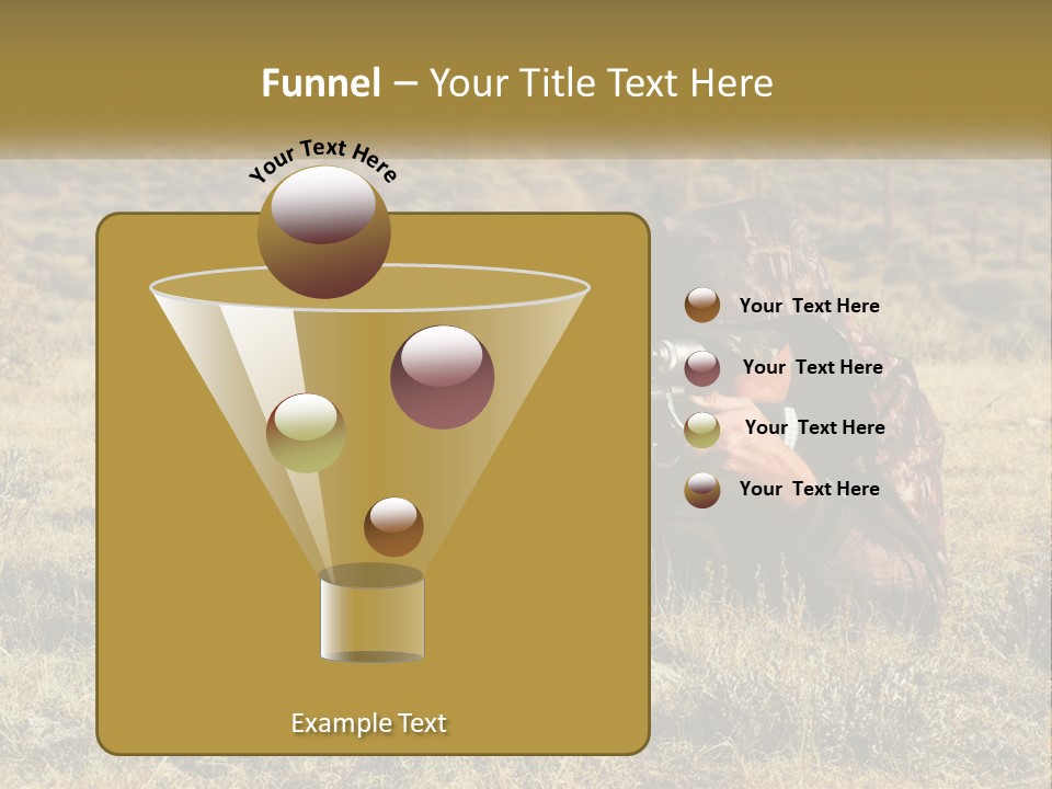 A Man With A Rifle In A Field PowerPoint Template