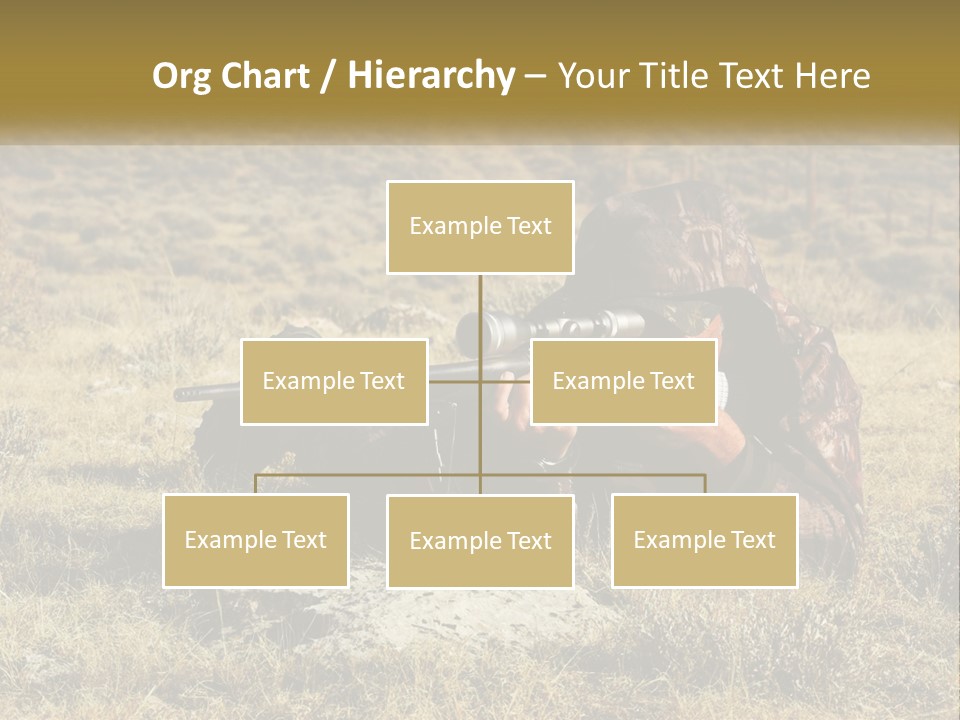 A Man With A Rifle In A Field PowerPoint Template