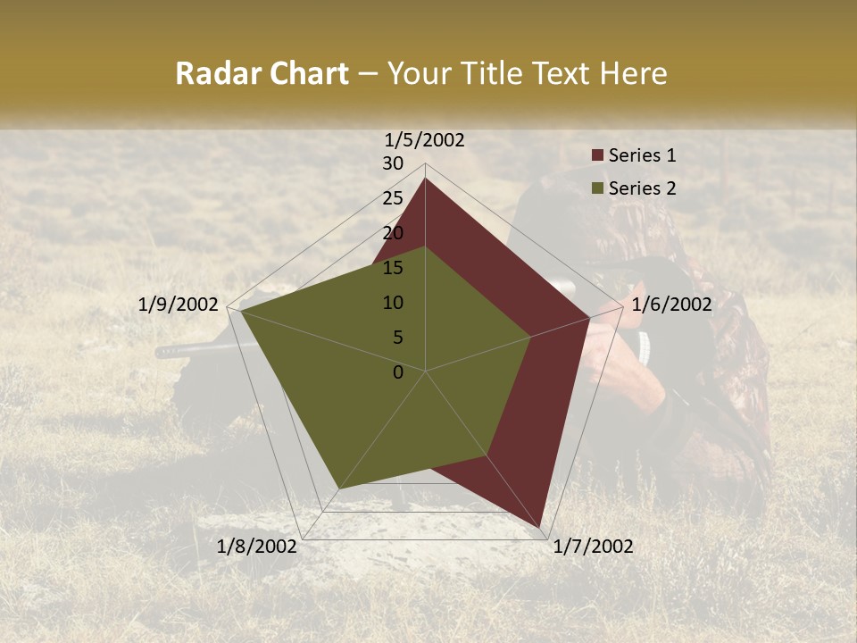 A Man With A Rifle In A Field PowerPoint Template